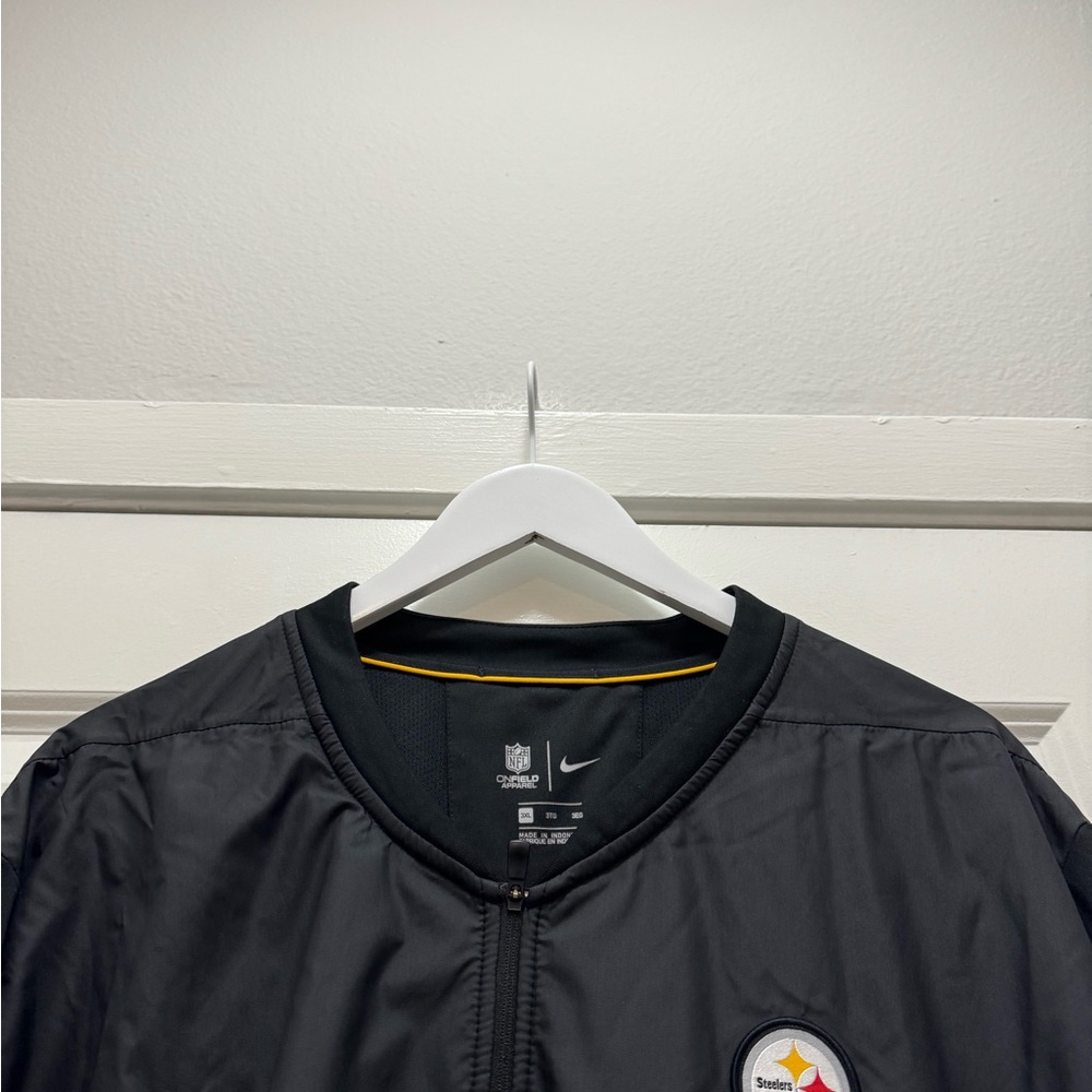 Pittsburgh Steelers Nike Onfield hybrid Elite Jacket Black NFL Full Zip - Picture 9 of 11